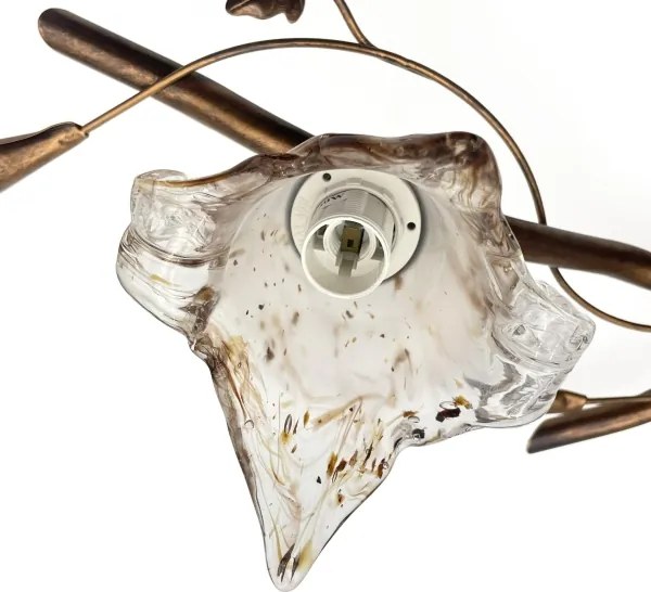 Felületre szerelhető ROZETA csillár 3xE14/40W/230V, bronz