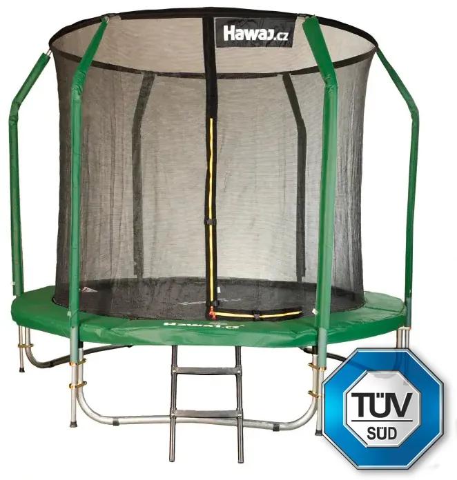 Hawaj 244 cm trambulin belső védőhálóval + létra INGYEN