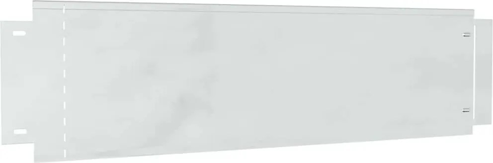 vidaXL Gyepszegélyek 10 pcs Ezüst 100 x 25 x 0,07 cm Horganyzott acél
