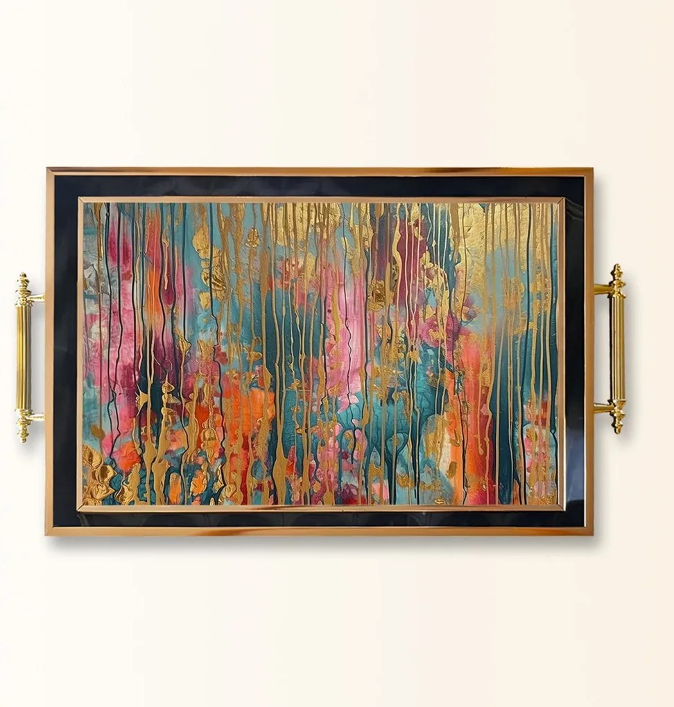 Üveg tálca 50 × 29 × 3,5 cm