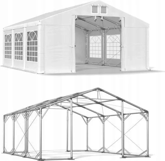 Garázs sátor 5x6m Erős Das 560 Pp