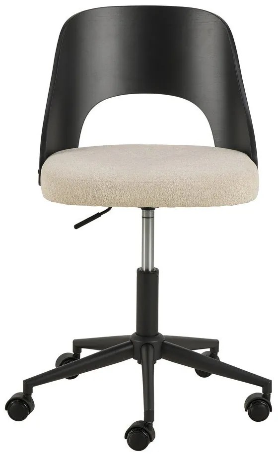 Fekete-bézs irodai szék Lucy – Actona