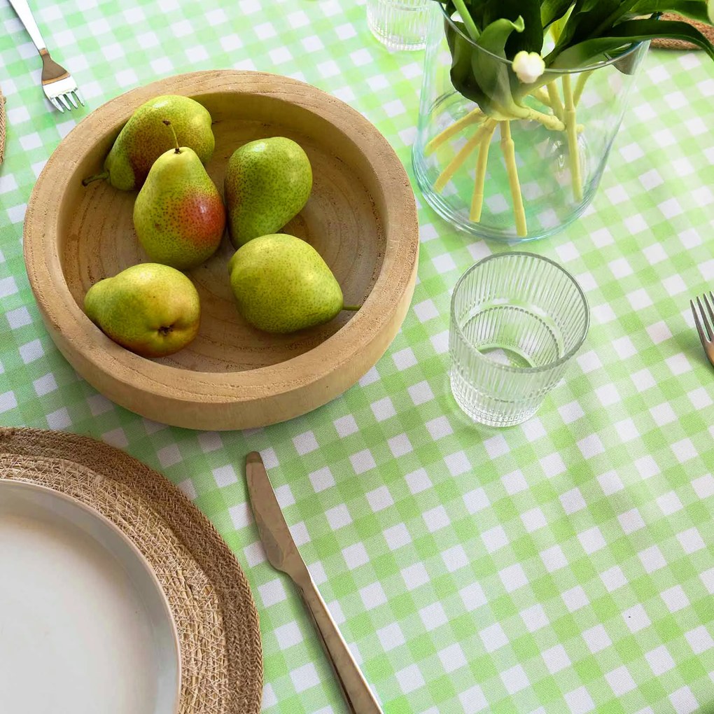 Goldea teflonos asztalterítő - zöld kockás 120 x 140 cm