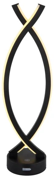 Globo 58457S - HELA LED érintős asztali lámpa, 1W, 3,7V, fekete