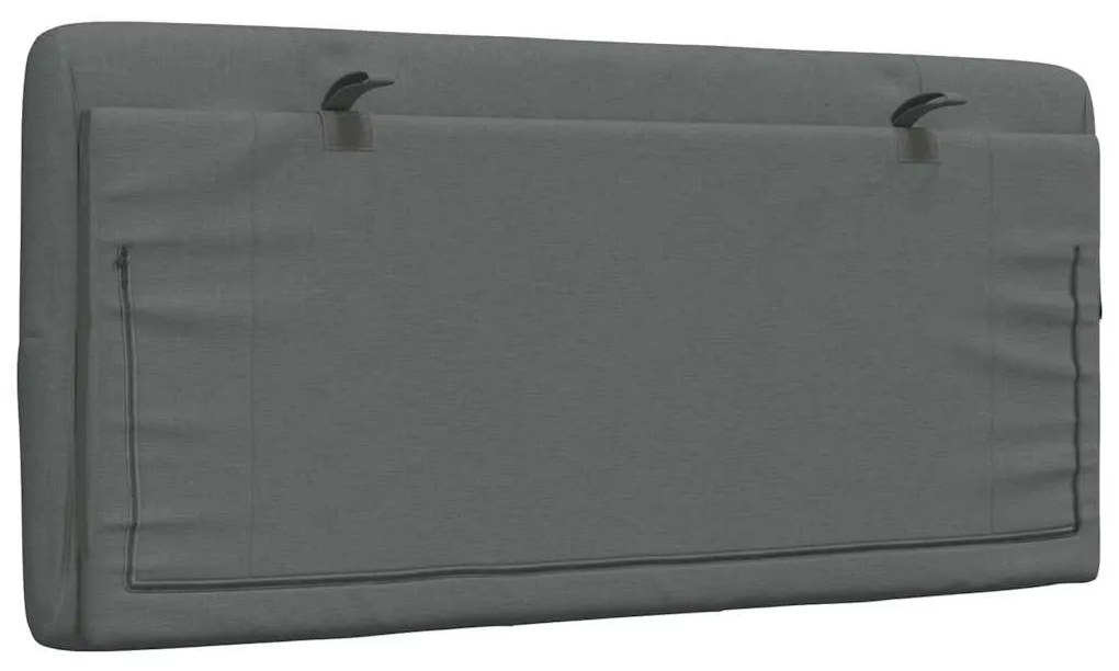 sötétszürke szövet fejtámla párna 100 cm