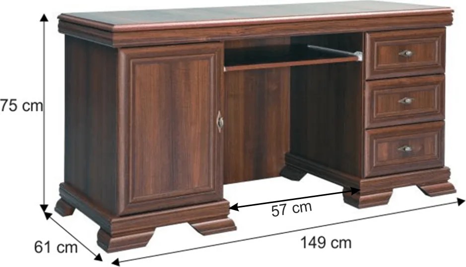 PC asztal, samoa king, KORA KB