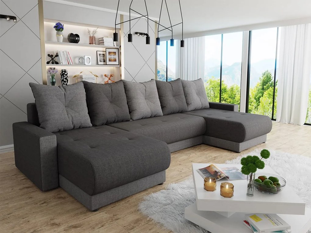 Széthúzható kanapé tárolóhellyel Jasmine U (Lux 05 + Lux 06). 1059612