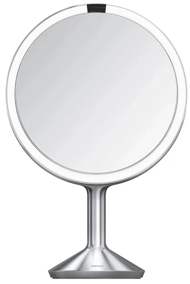Kozmetikai tükör világítással-nagyítós (ötszörös) ø 25 cm Sensor Trio Max – simplehuman
