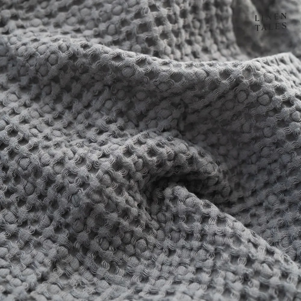 Sötétszürke törölköző és fürdőlepedő készlet 3 db-os Honeycomb – Linen Tales