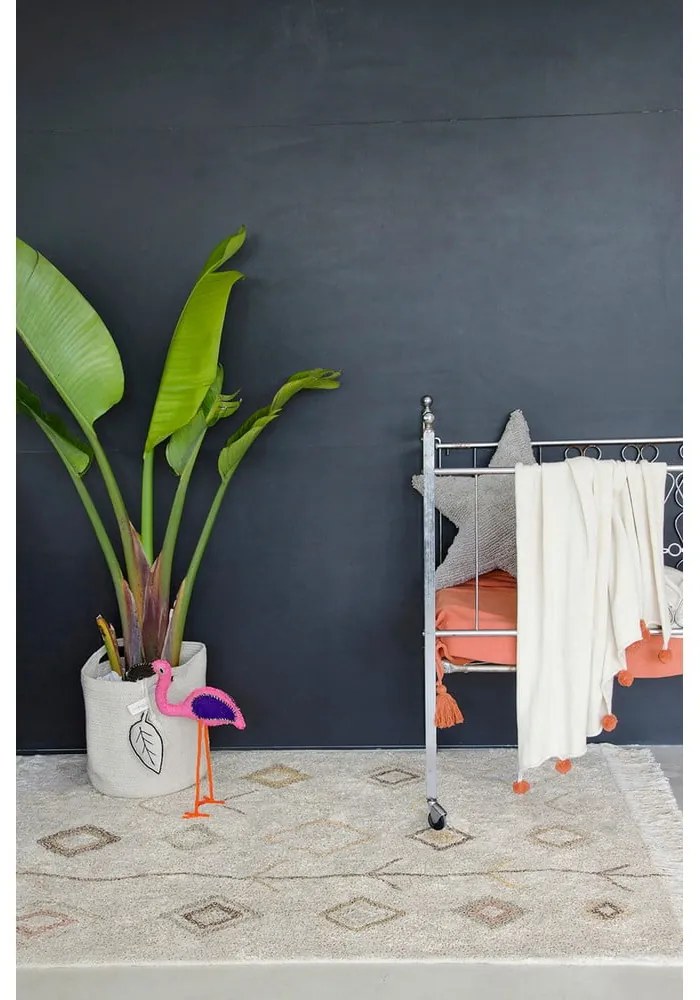 Bézs mosható kézi szövésű pamut szőnyeg 170x240 cm Kaarol Earth – Lorena Canals