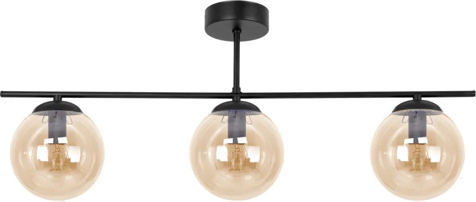 KAJA K-5164 DELTA Fekete Színű Mennyezeti Lámpa 3xE14 10W IP20