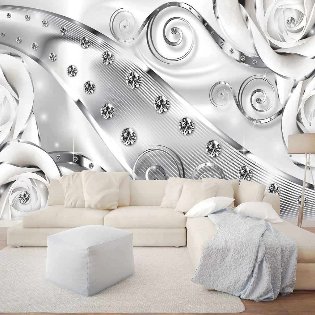 Fotótapéta - Luxus minta gyémántokkal (152,5x104 cm)
