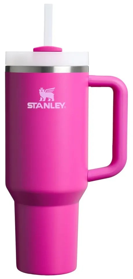 Rózsaszín rozsdamentes acél termosz szívószállal 1,18 l Quencher H2.0 FlowState Tumbler Violet Blossom – Stanley