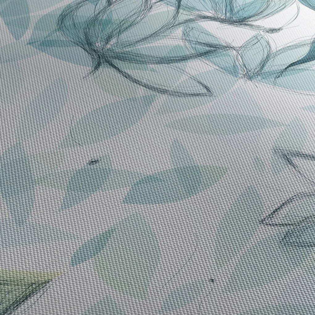 Kép - kék csokornyakkendő (120x50 cm)