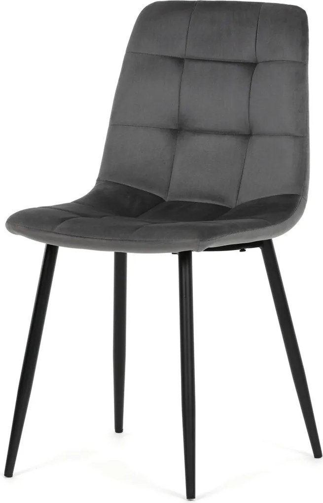 CT-V5081 GREY4 szürke bársony étkezőszék