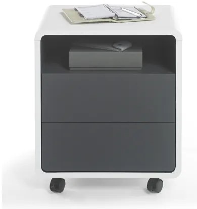 TEO irodai konténer fehér/antracit