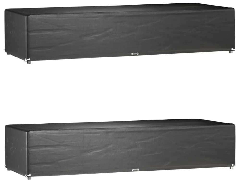 2 db polietilén napozóágyhuzat 12 fűzőlyukkal 205x75x40 cm