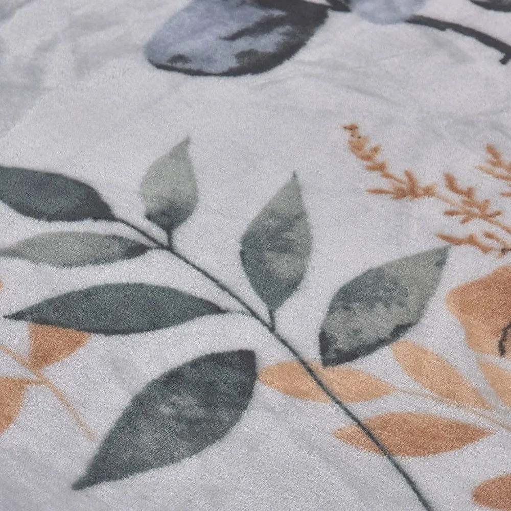 Szürkéskék egyszemélyes mikroplüss ágyneműhuzat 140x200 cm Greta – My House