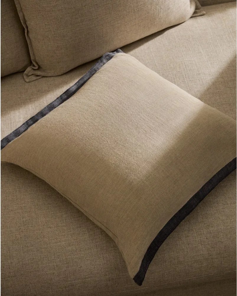Len párnahuzat 50x50 cm Suerta – Kave Home