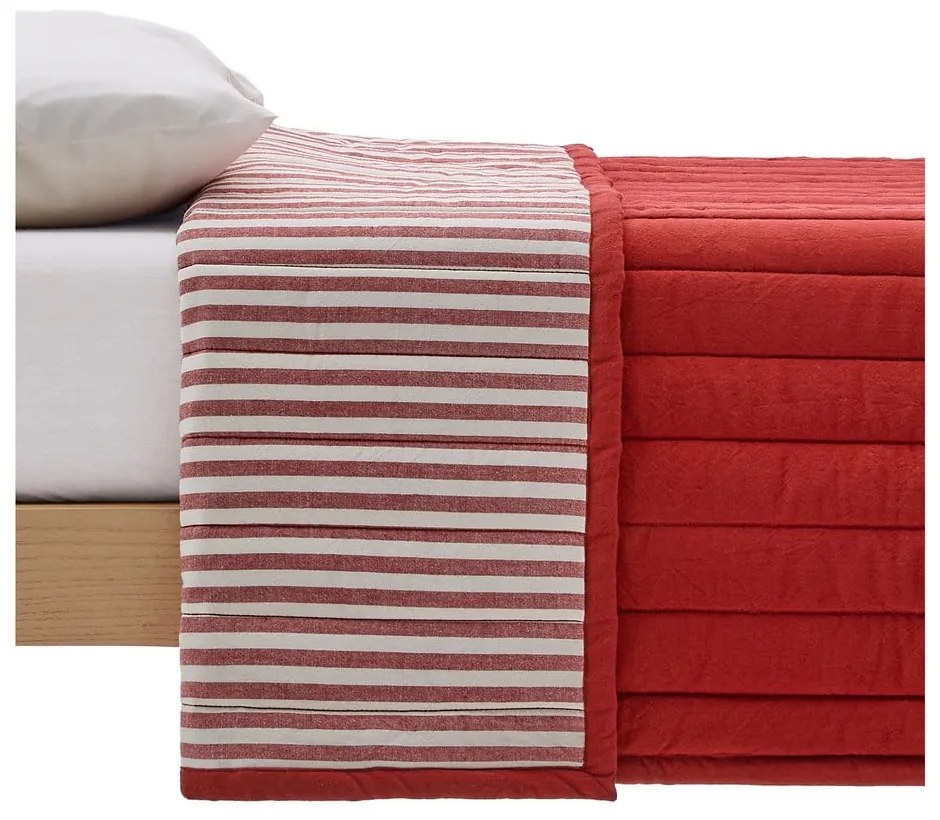 Piros bio pamut steppelt ágytakaró 180x240 cm Sini – Kave Home