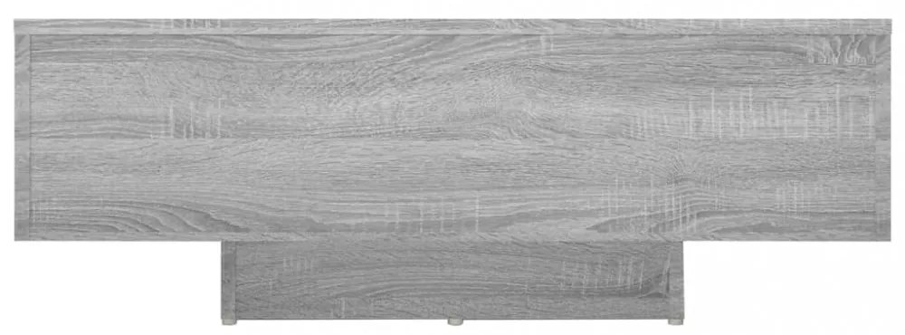 szürke sonoma színű szerelt fa dohányzóasztal 85 x 55 x 31 cm