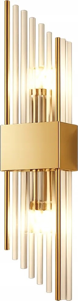 Fali lámpa Slash 35Cm Kristály Arany 2x G9 Sárgaréz Modern