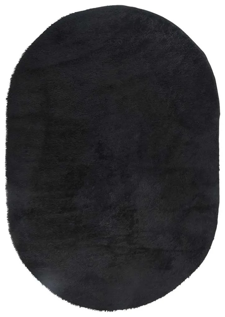 fekete hosszú szálú NAVARRA bozontos szőnyeg 300x200 cm