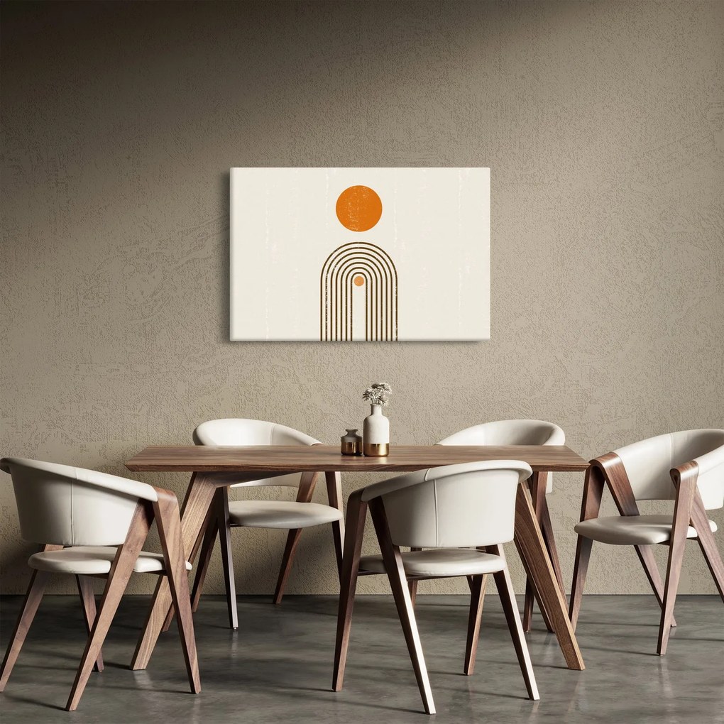 Kép - Barna ívek (90x60 cm)