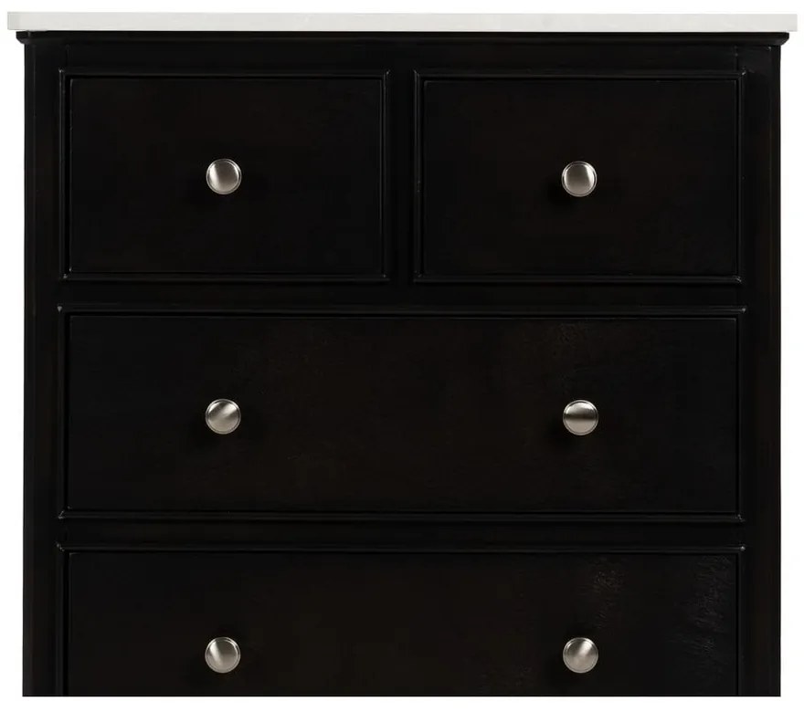 Fekete komód 60x75,5x33 cm Mods – Ixia