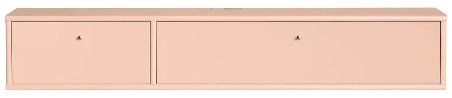 Világos rózsaszín TV-állvány 136x22x32,5 cm Mistral – Hammel Furniture