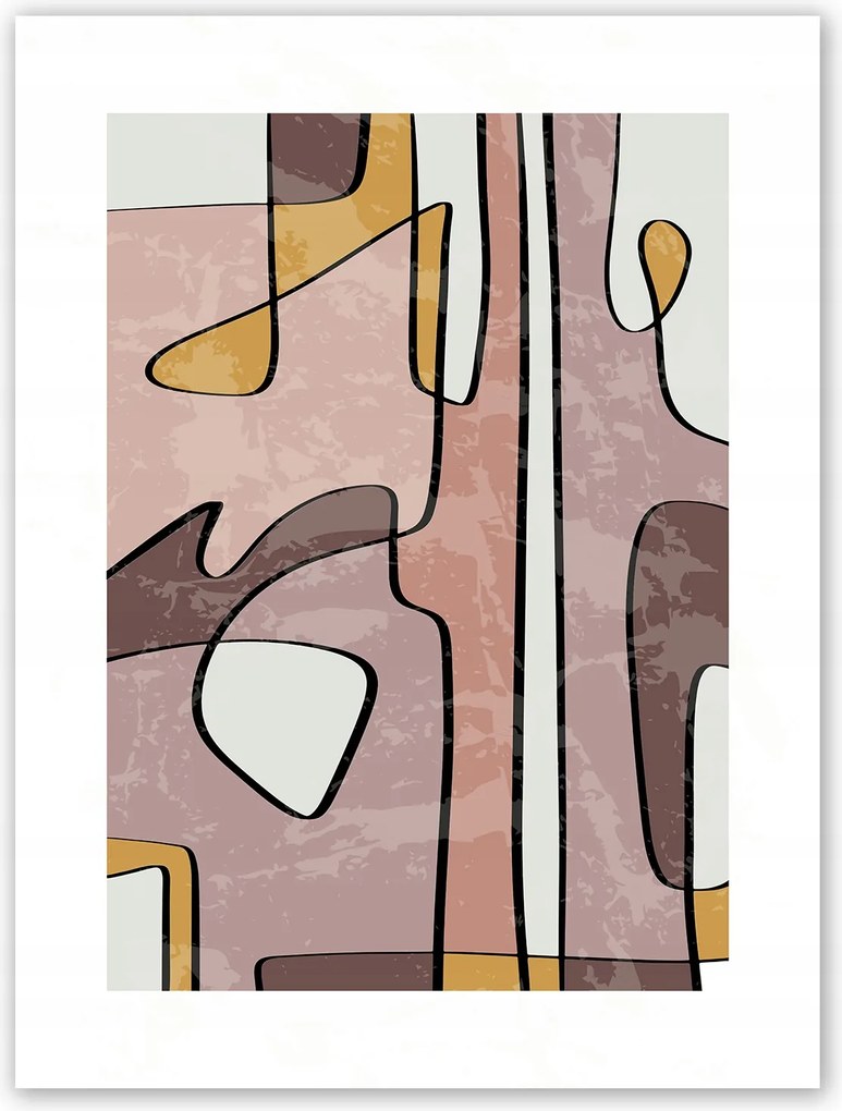 Boho absztrakt modern Poszter 21x30 cm #T35
