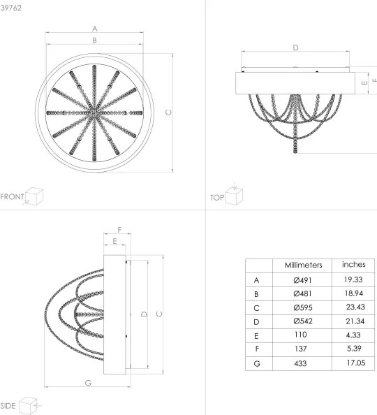 Eglo 39762 - LED Dimmelhető mennyezeti lámpa BERLONA LED/34W/230V + távirányító