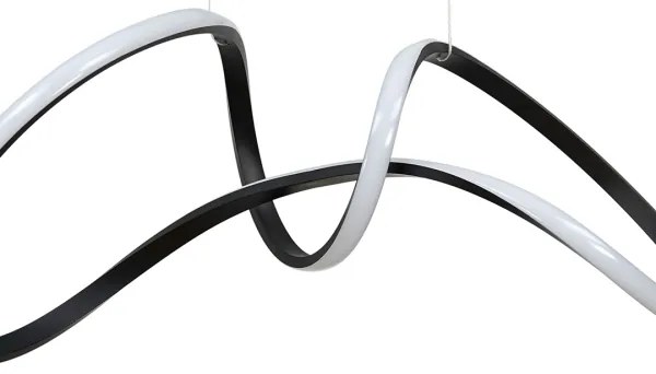 LED Csillár zsinóron TESORO LED/48W/230V fekete