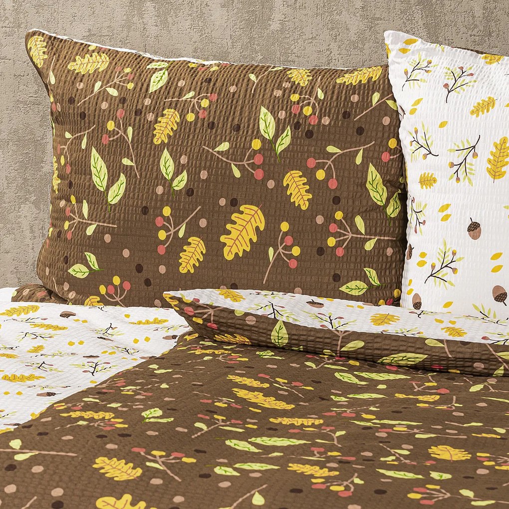 4Home Ősz krepp ágyneműhuzat, 140 x 200 cm, 70 x 90 cm, 140 x 200 cm, 70 x 90 cm