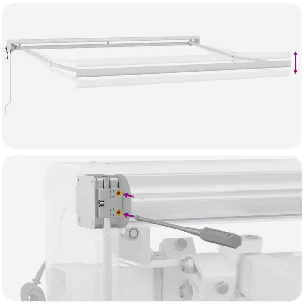 Automatikusan Behúzható Napellenző Narancs és Barna 300x250 cm