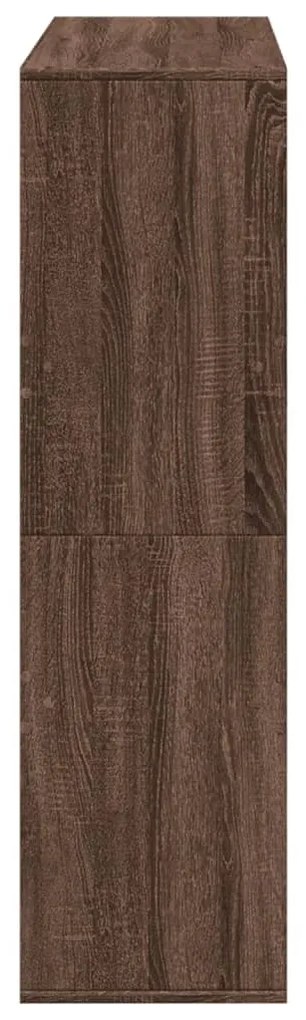 barna tölgy színű könyvszekrény/térelválasztó 100 x 33 x 115 cm