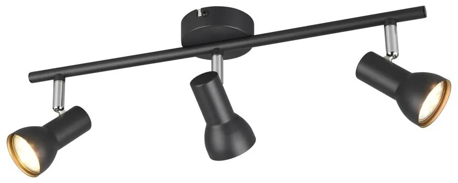 Fekete spotlámpa ø 8 cm Cantar – Trio