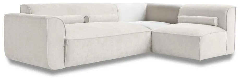 Krémszínű sarokkanapé (jobb oldali) Flex Felix – Miuform
