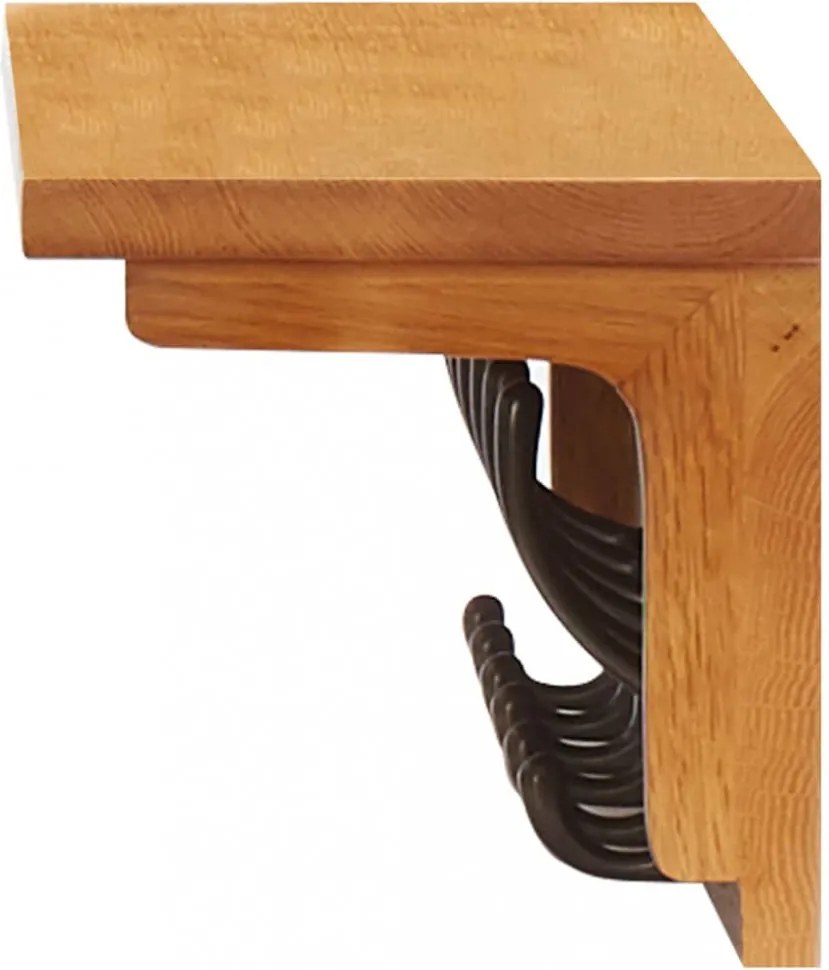 tömör tölgyfa fogas 60 x 16 x 16 cm