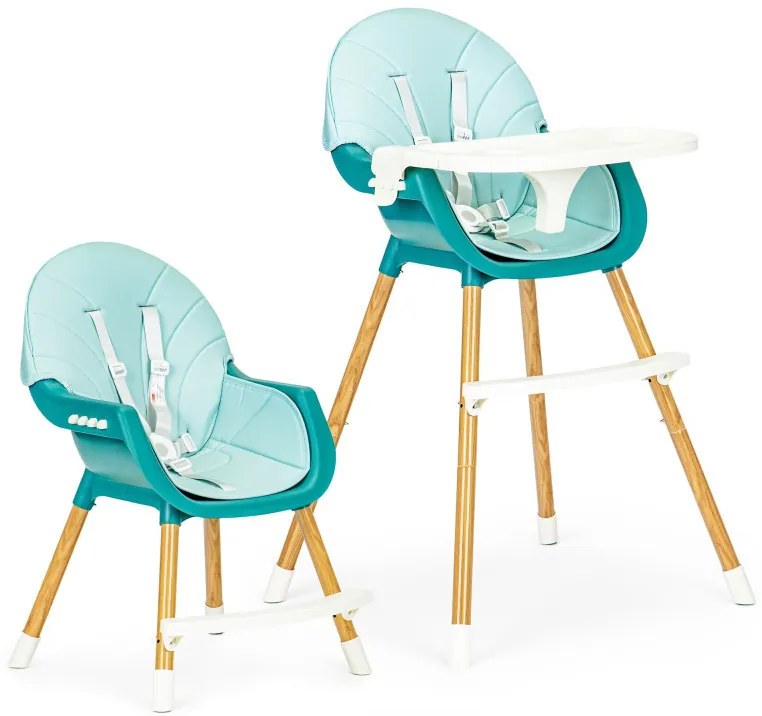 Etetőszék 2 az 1-ben kék