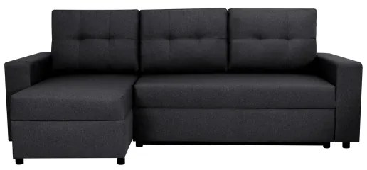 Univerzális sarokkanapé ággyá alakítható, tárolós SEVILLA antracit
