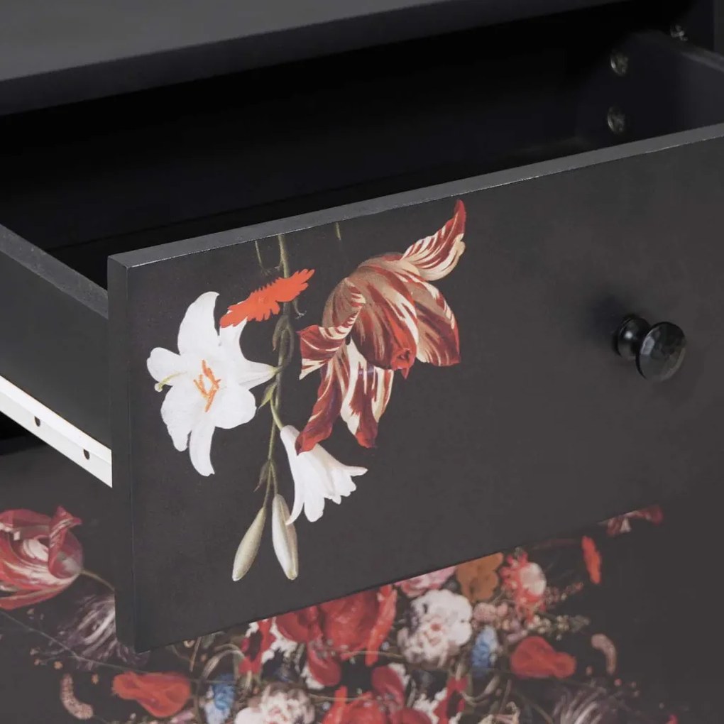 vidaXL Éjjeli asztal fiókkal Sokszínű 50 x 33 x 60 cm Tömör Mangófát