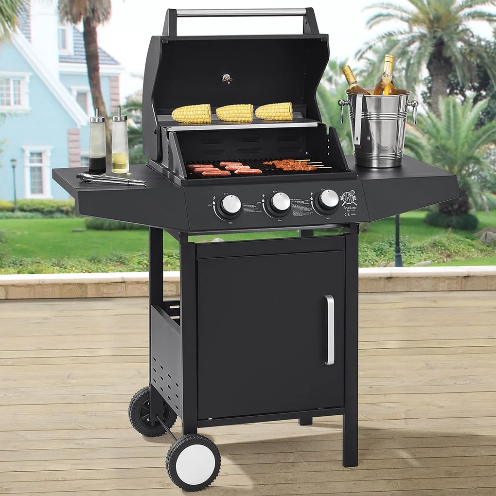Juskys BBQ gázgrill Louisiana 3 égővel