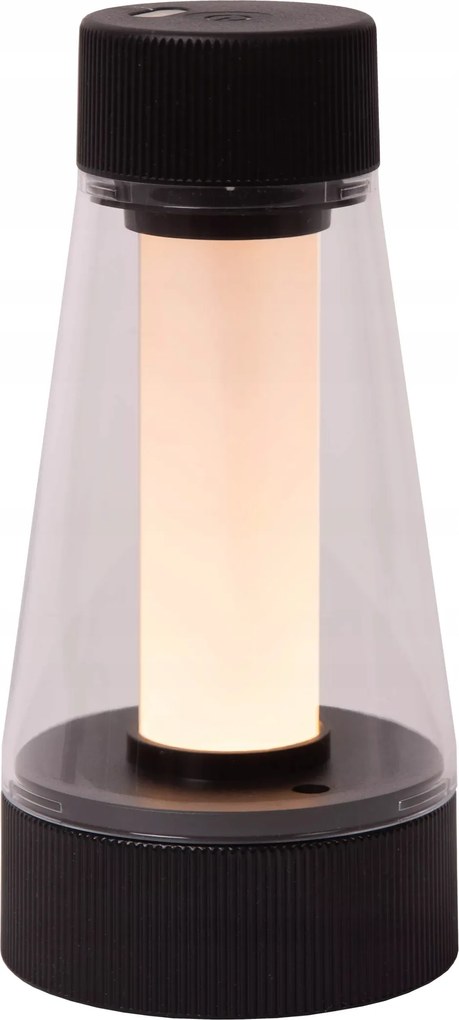 Akkumulátoros asztali lámpa hordozható fekete modern Led IP44 Lucide