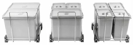 Elletipi ECOFIL beépíthető szemetes, 35 + 35 l