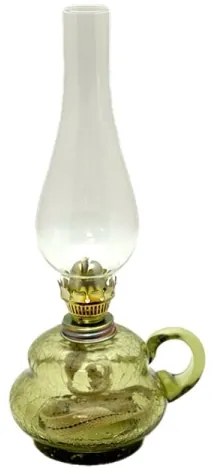 Petroleumlámpa ANNA 33 cm erdőzöld színben