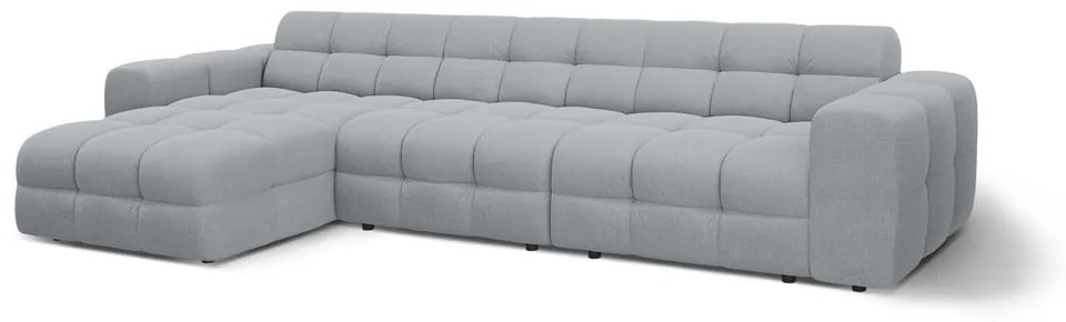 Szürke sarokkanapé (bal oldali-heverő résszel) Kendal – Micadoni