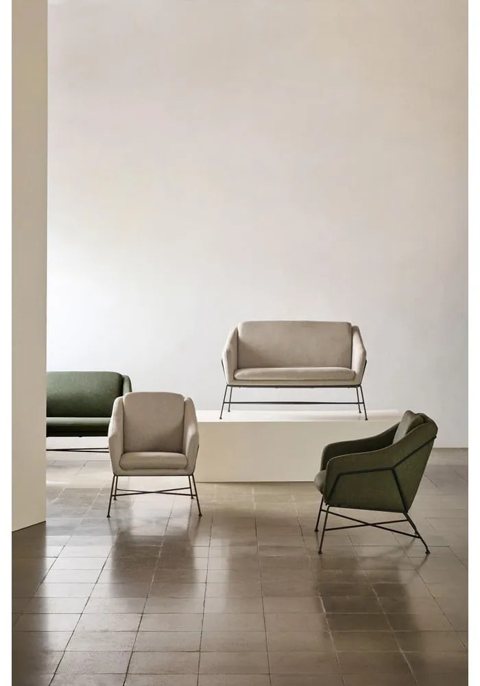 Bézs kanapé 128 cm Brida – Kave Home