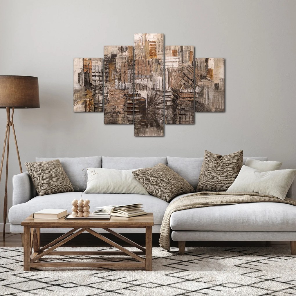Kép - absztrakció barna tónusokkal (150x105 cm)
