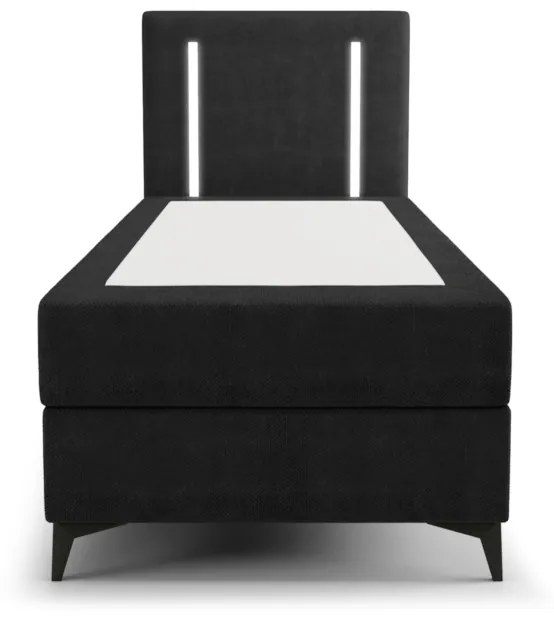 LONO comfort kárpitozott boxspring ágy, 90x200, curio 80, balos